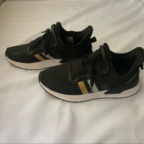 Adidas Originals U Phat Run Size 8.5 mens Color black/Gold/silver Style FW2323 - Picture 10 of 11